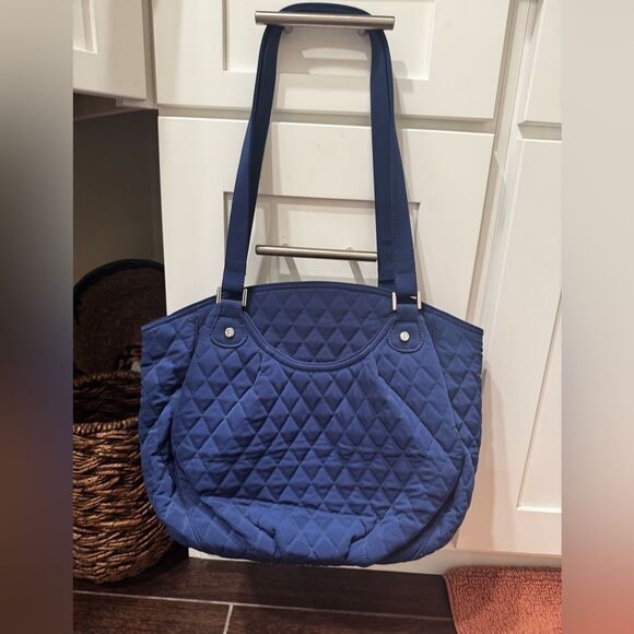 Vera Bradley Glenna Quilted Satchel Tote in Deep Navy
NWOT - Picture 2 of 12